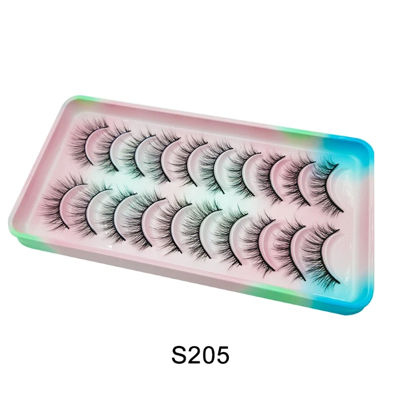 5/10 Paare manga Wimpern neue Ankunft Anime Cosplay natürliche wispy Wimpern koreanische Make-up künstliche falsche Wimpern wieder verwendbare Wimpern – Detail 13