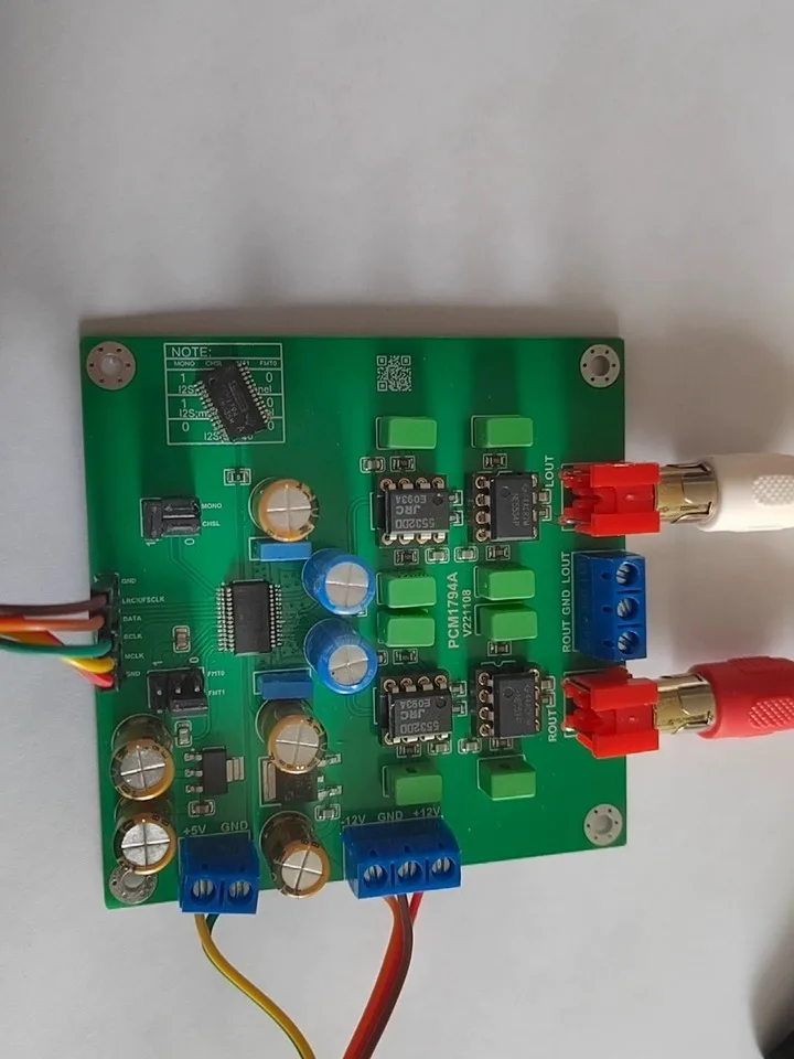 

Y2 PCM1794A Плата декодирования ЦАП Модуль Hi-Fi Fever Decoder Kit 24bit192k