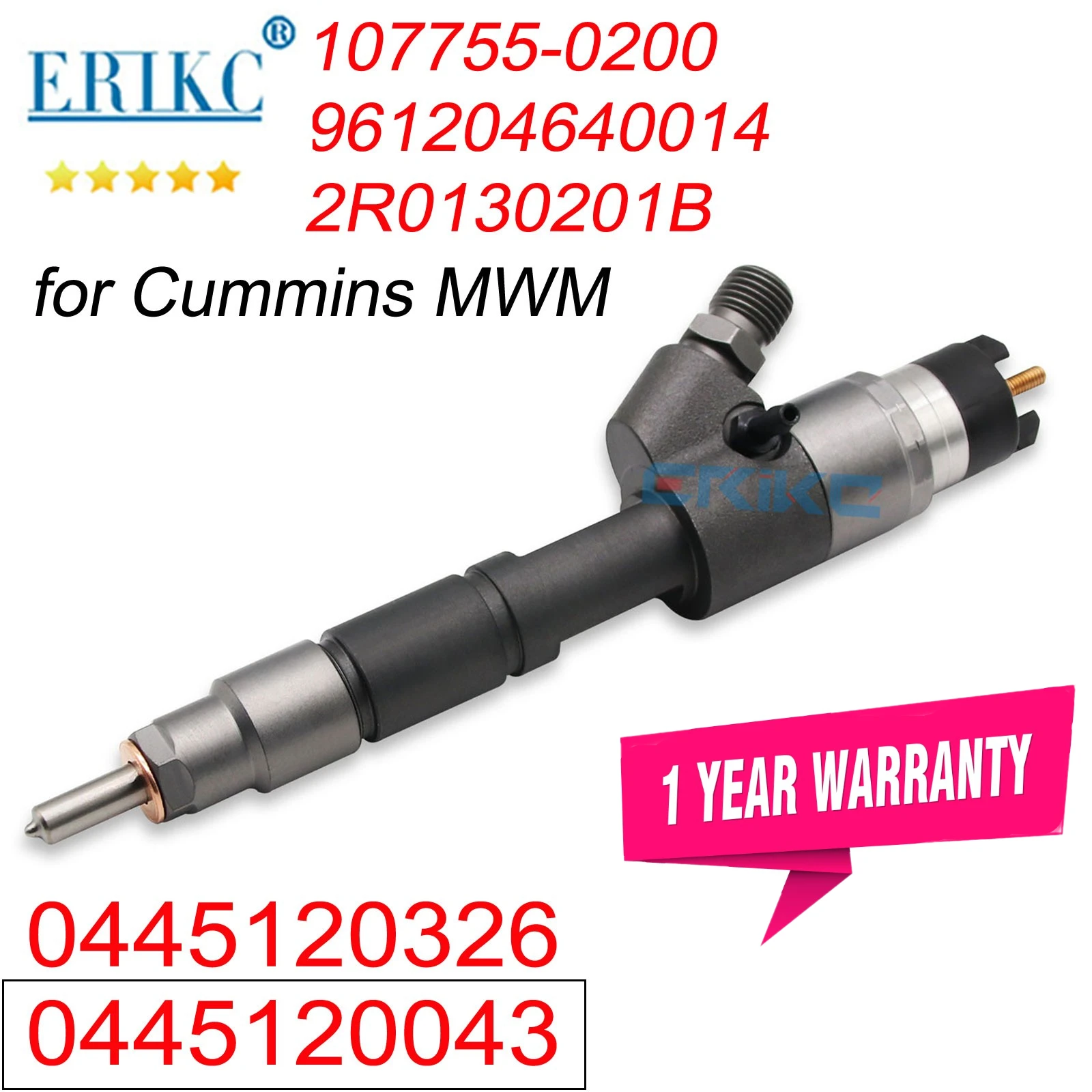 

0445120043 0986435541 Auto Injector Assy 0445120326 Engine Nozzle for Cummins MWM 107755-0200 2R0130201B 961204640014