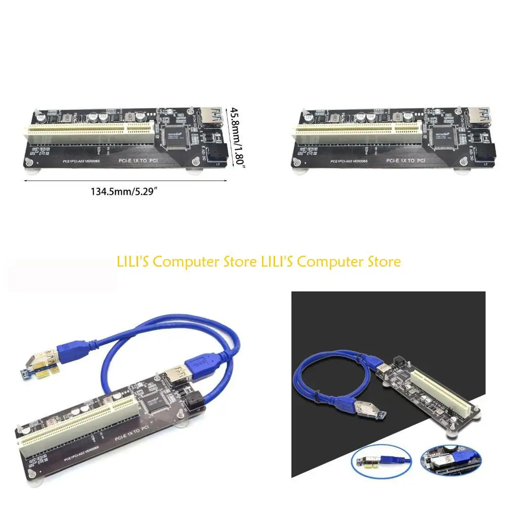 

A52B Плата адаптера PCIe-PCI Преобразователь PCI-E в PCI Карта расширения PCI-e PCI-E1.0