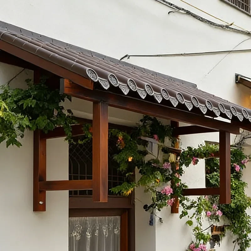 Anti-corrosive wood Chinese anti-floating canopy window eaves awning decoration