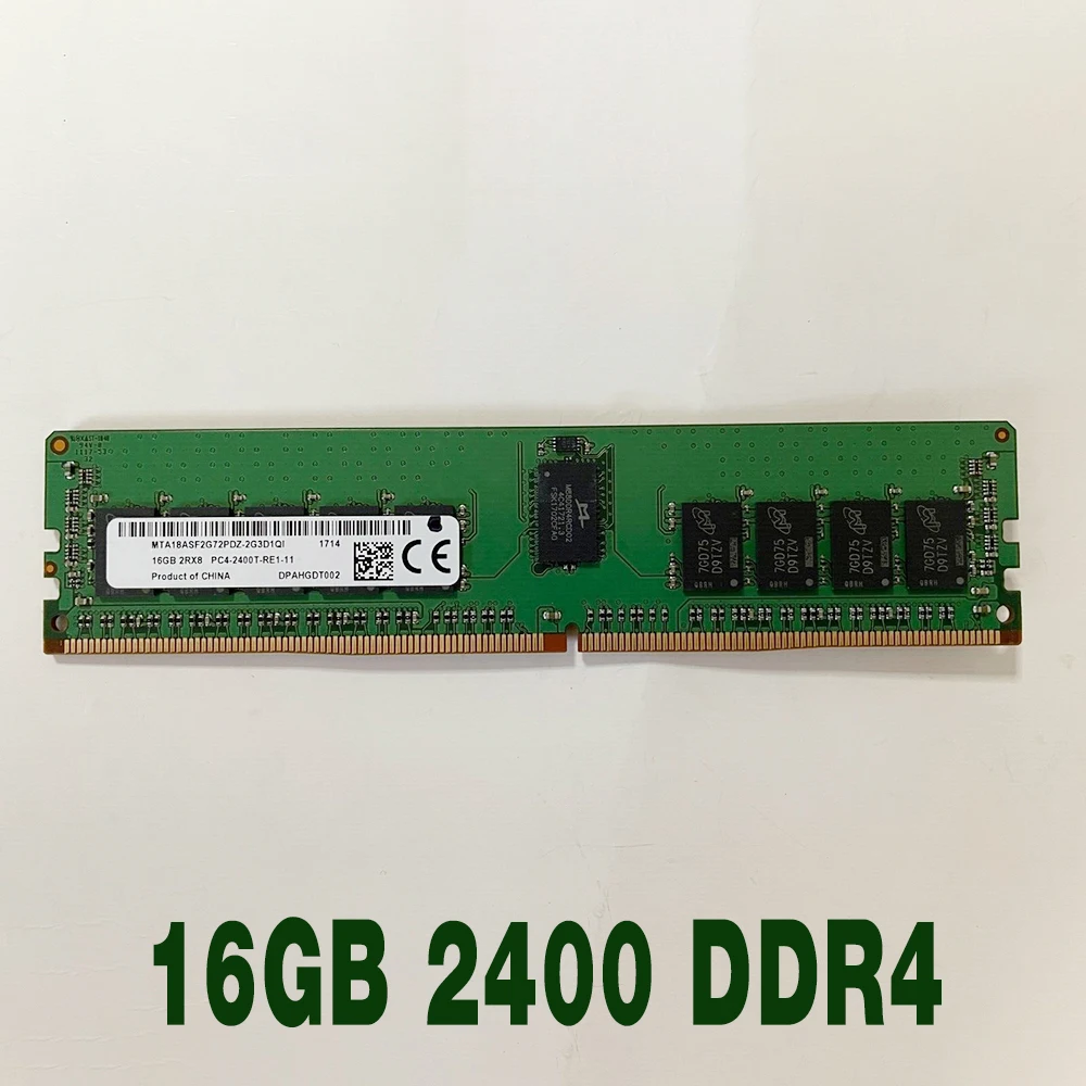 1 pcs  MTA18ASF2G72PDZ-2G3D1 For MT RAM 16G  ECC Server Memory Fast Ship High Quality 16GB 2R×8 PC4-2400T 2400 DDR4