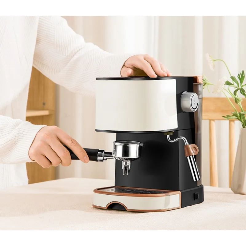 Home Office Small Espresso Machine Automatic Pump Pressure Steam Milk Foam Machine Integrated Coffee Pot 20bar