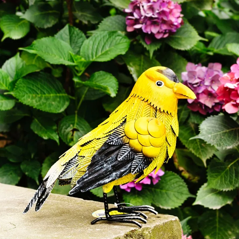 Outdoor Garden Courtyard Kindergarten Decorative Ornaments Wrought Iron Bird Sculpture Balcony Landscaping Crafts Decoration