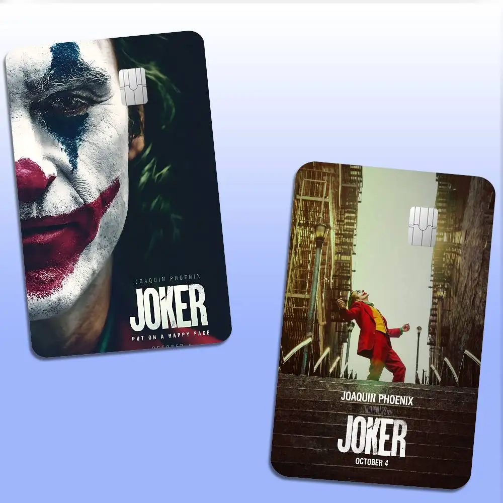 J-Joaquin P-Phoenix J-Joker Game Anime Sticker Film Skin Cover Case for Small Large No Chip Debit Credit Card Front Side
