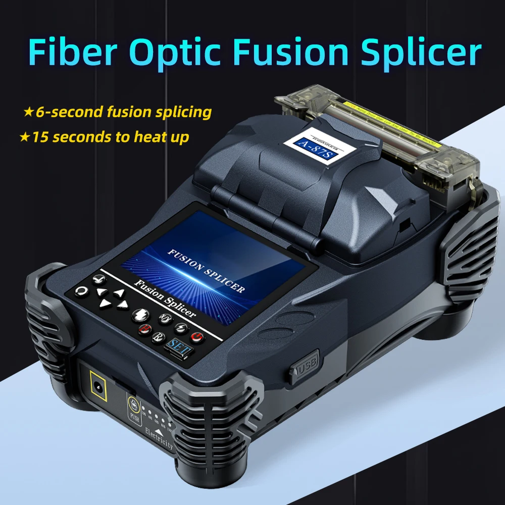 

Bag Package more cheaper A-87S fiber optic fusion splicer hot melt machine automatic fusion splicer fiber trunk wire jumper