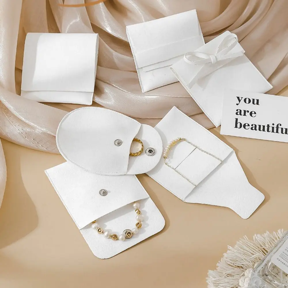 5 قطعة مجوهرات المخملية التعبئة حقيبة سوار قلادة سعة كبيرة صندوق عرض المجوهرات خواتم أقراط حامل مجوهرات المنظم #4