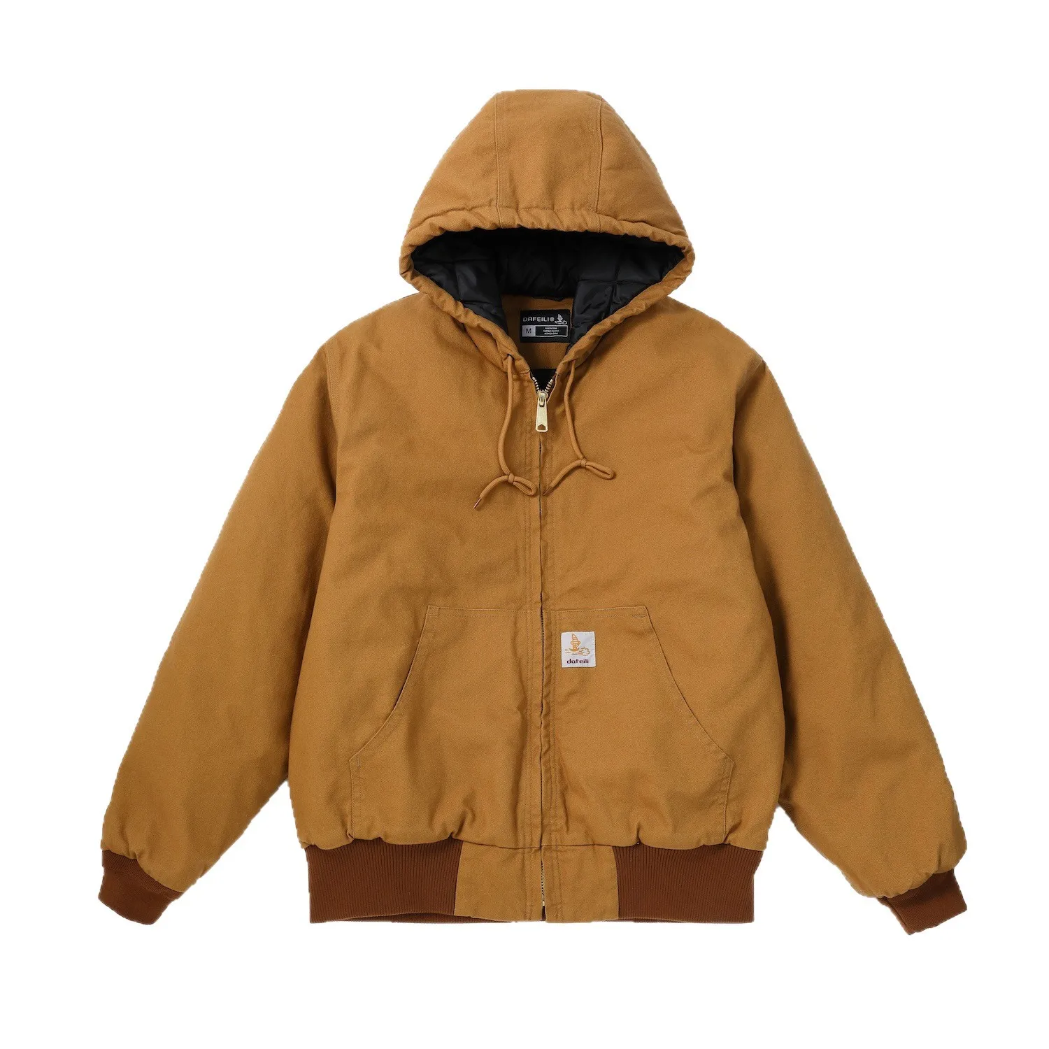 Winter J140 Active Jacket Quilted 90s Vintage Washed Work Wear Duck J130 Canvas Hooded Y2k Oversize Bomber Detroit Jacket Men