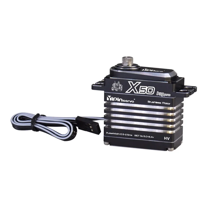 GX Yipin X50 Pro 50kg Digital Servo High Torque Brushless Motor IP67 Waterproof Metal Gear Servo Motor for RC Crawler Truck