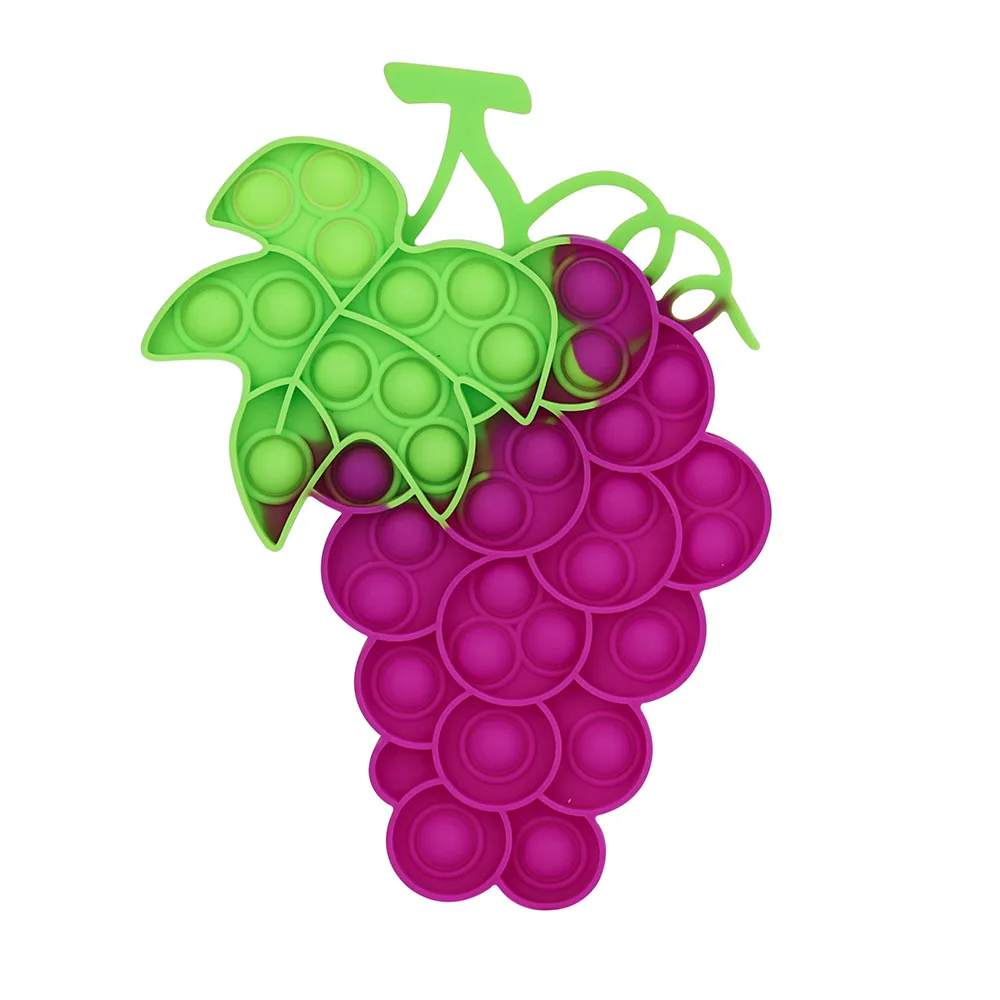 Neues Frucht-Pop-Bubble-Fidget-Spielzeug aus Silikon, sensorisches Quetschspielzeug, Stressabbau-Spielzeug, Anti-Angst-Schreibtischspielzeug, Fidget-Spielzeug, Squishy-Spielzeug – Detail 3