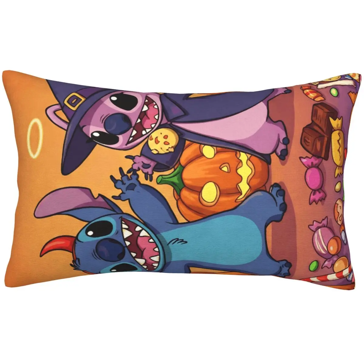 

Мультфильм S-Stitch мультфильм Хэллоуин постельные принадлежности наволочки кавайный принт домашний диван-кровать наволочки автомобильная подушка