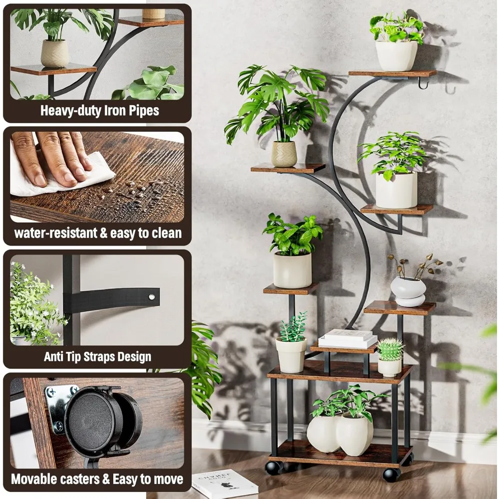 8-Tiered plant shelf ，62