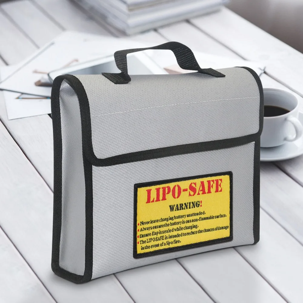 Liquid Silicone Rubber Fireproof Lipo Bag Portable Handle Large Capacity Safe Bag Lightweight Silicone Coated