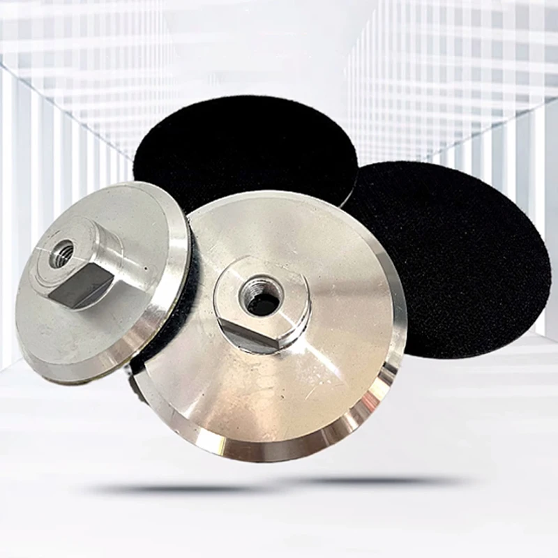 1PC Aluminum Backer Pads 4inch Backer Pad For Diamond Polishing Pad Aluminum Base Backing Holder M10 M14 5/8-11 Power Tools