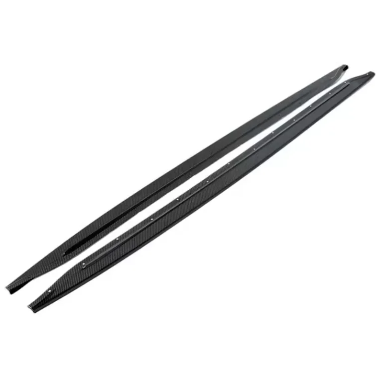 Dry Carbon Fiber Single-sided Flat Side Skirts Extension For BMW M4 G82 G83 2021+ Side Skirts