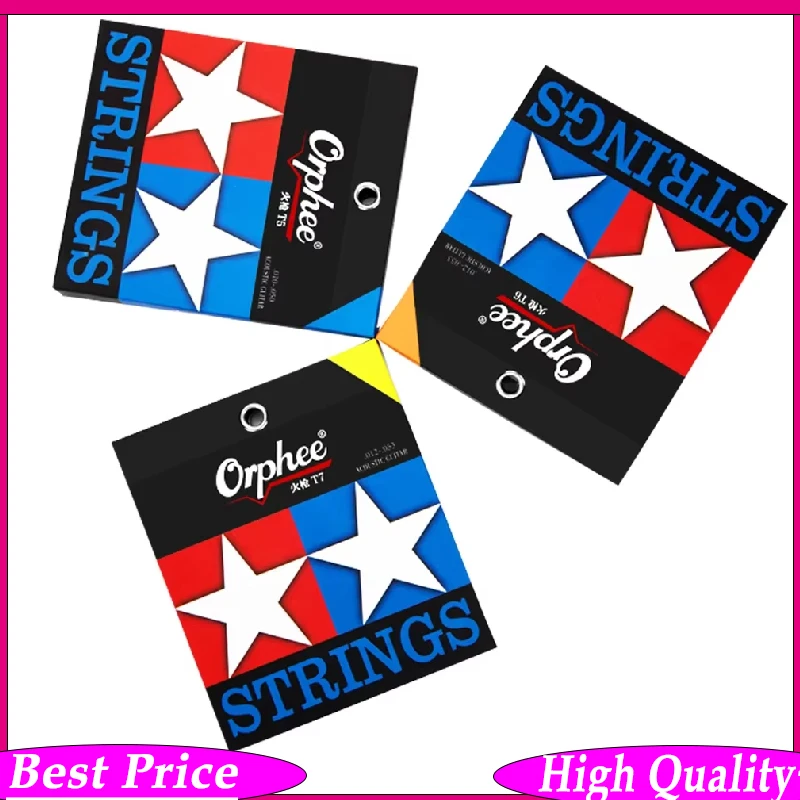 Orphee T Series Acoustic Guitar Strings Nano Double-Coated Anti-Rust Technology Long-Lasting Tone & Smooth Playability