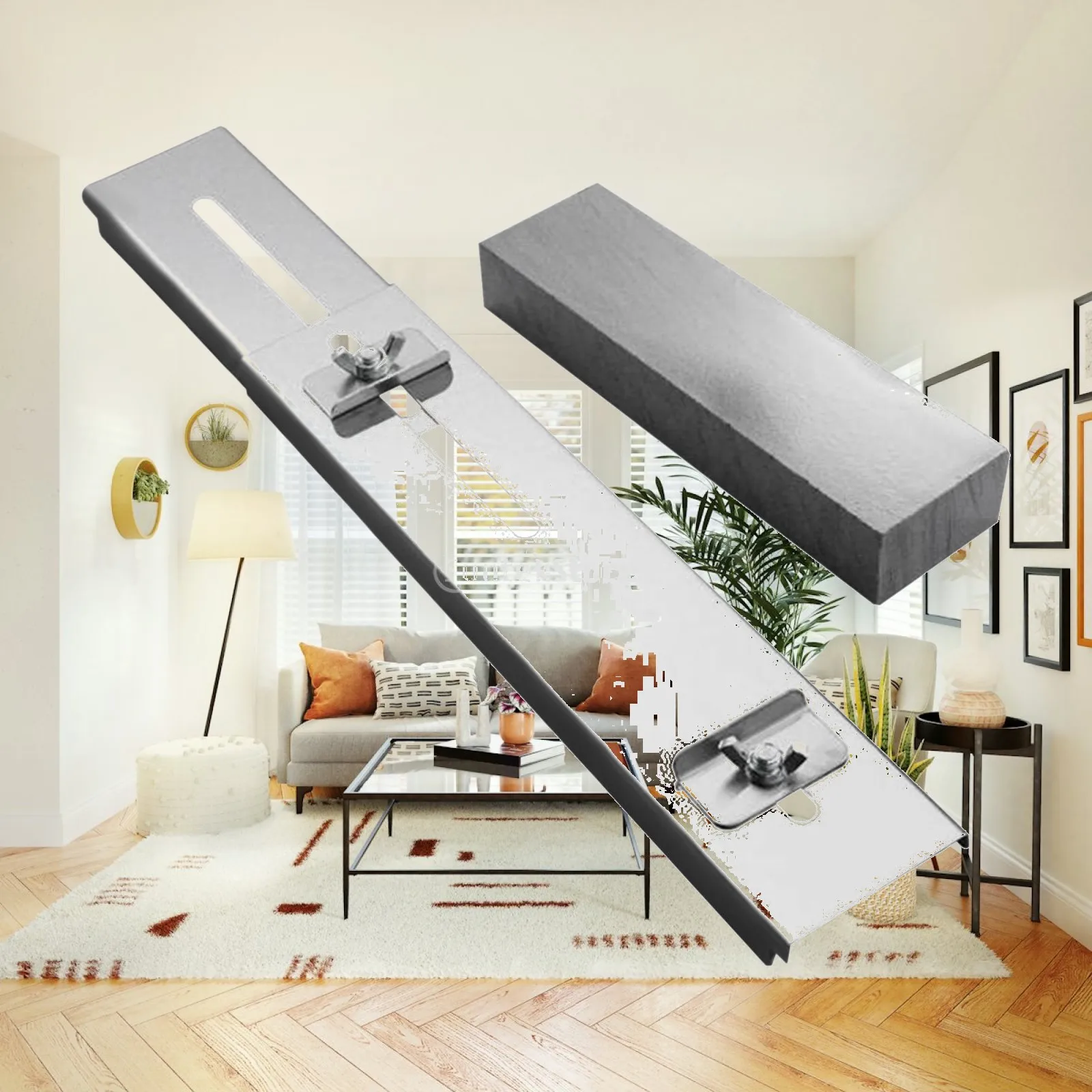 Anti Skid Sink Bridge Knife Sharpening Stone, Adjustable Whetstone Holder with Sharpening Stones for Knives