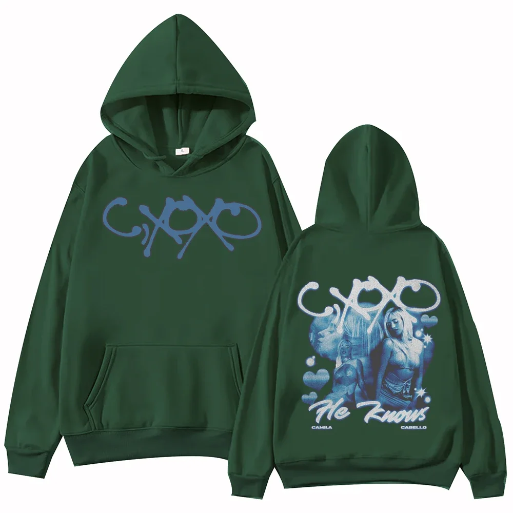 Camila Cabello C Xoxo Hoodie Harajuku Hip Hop Pullover Tops Man Woman Sweatshirt streetwear  sweatshirt  hoodie bape