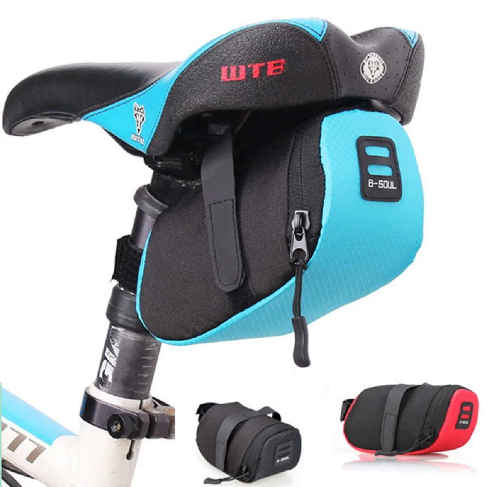 Folding Bicycle Saddle Bag Bike Cushion Tail Bags Seat Pole Pocket Storage Pouch Cycling Triangle Bag Top Tube Bags