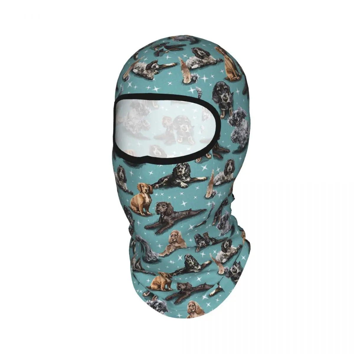 The Cocker Spaniel Breathable Thin Balaclava Full Face Mask Sun Protection Neck Gaiter For Motorcycle Cycling
