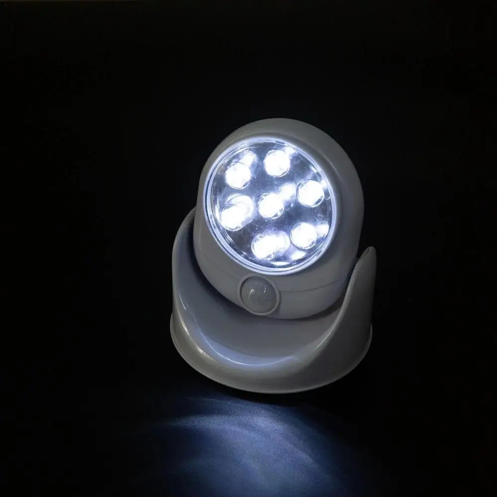 مصباح LED عالي السطوع موفر للطاقة، مستشعر منزلي، مستشعر ذكي 360 درجة ° خزانة سلالم الحمام الطابق السفلي ضوء الليل