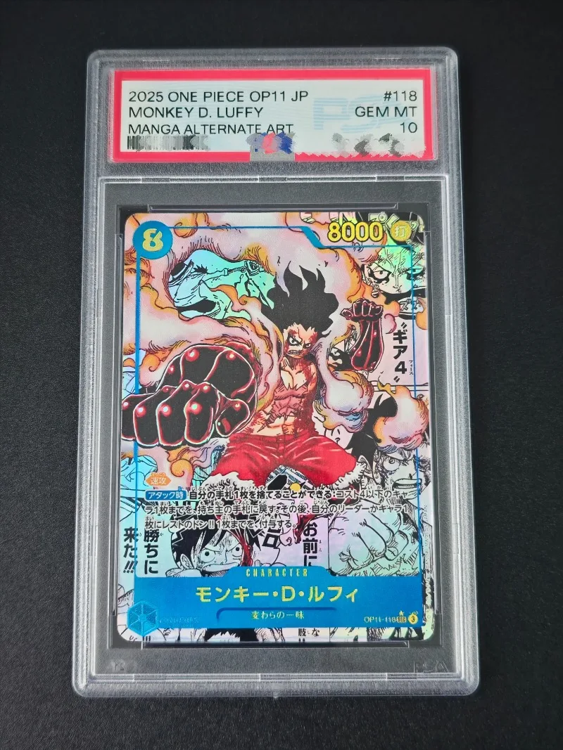 EEN STUK Anime Game Accessoires OPCG Japanse Versie OP11 Verborgen Kaart Luffy Collectie Waardering Kaart Jongen Speelgoed Verjaardagscadeau