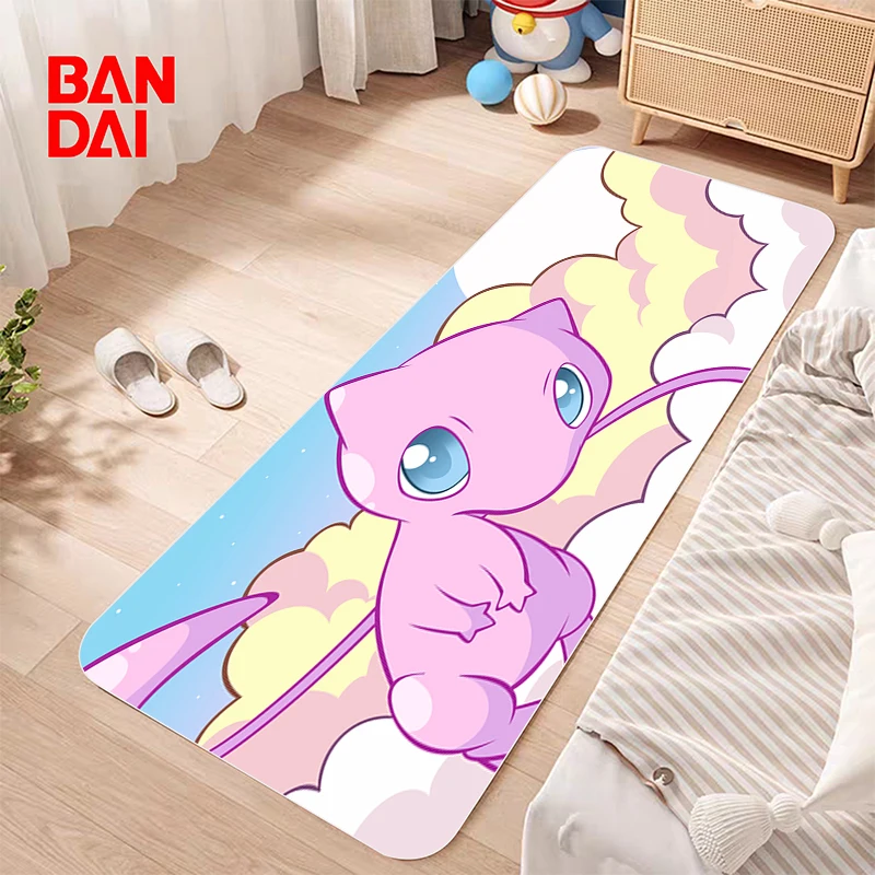 40x60 Cute Pokemon Door Mat Anime Floor Mats Balcony Decor Doormats Pikachu Carpet Doormat Entrance Door Prayer Rug Mat Hallway