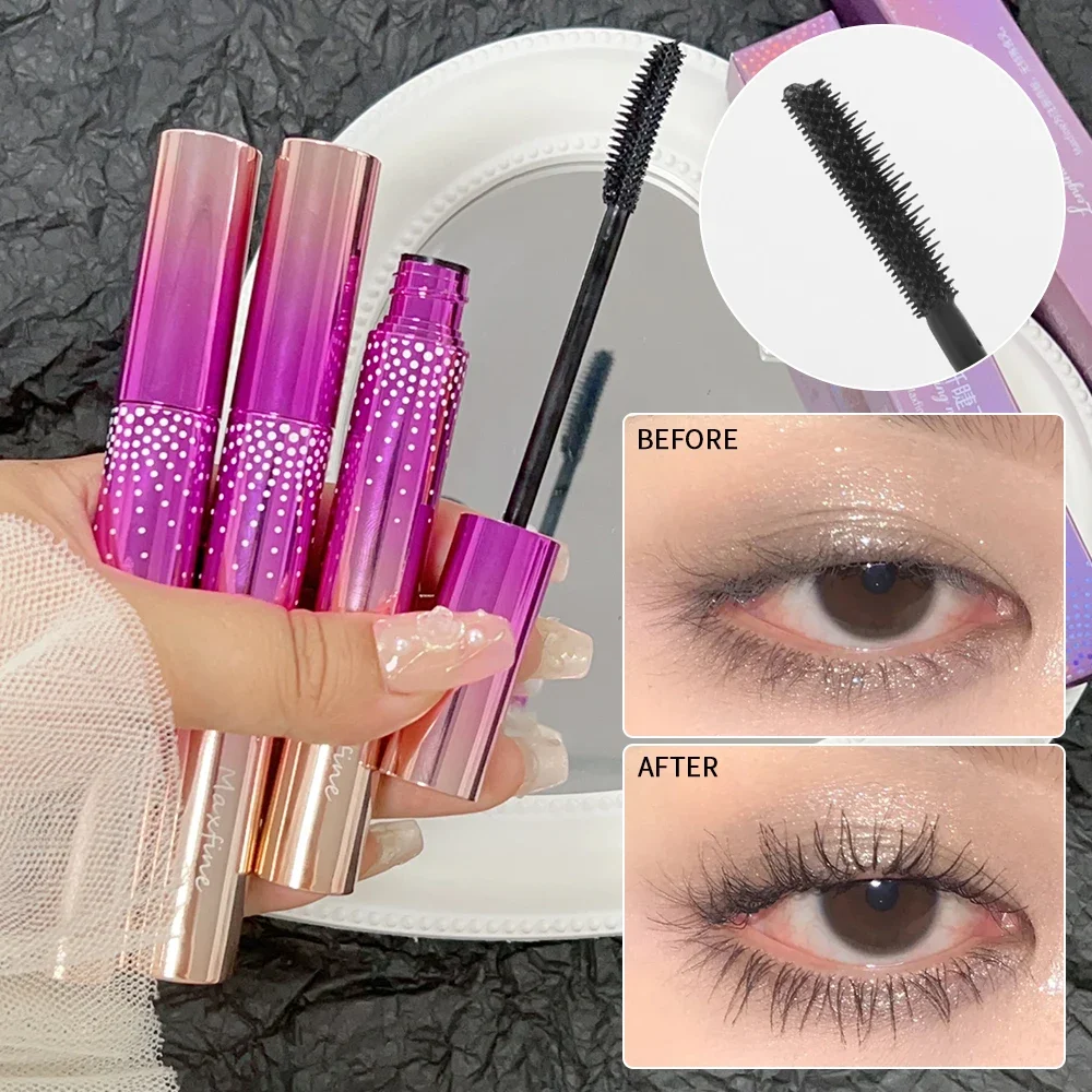 Waterproof Sweatproof Mascara 5D Silk Fiber Lengthens Eyelashes Natural Curling Non-smudge Mascara Eyes Beauty Makeup Cosmetics