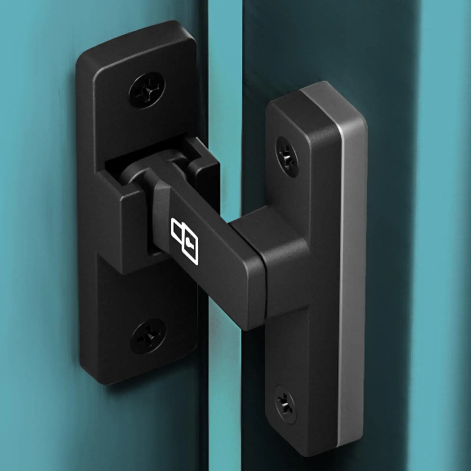 Heavy Duty Gate Latch Metal Hardware Flip Lock Luminous Bolt for Indoor Outdoor Bathroom Barn Garden Garage Doors