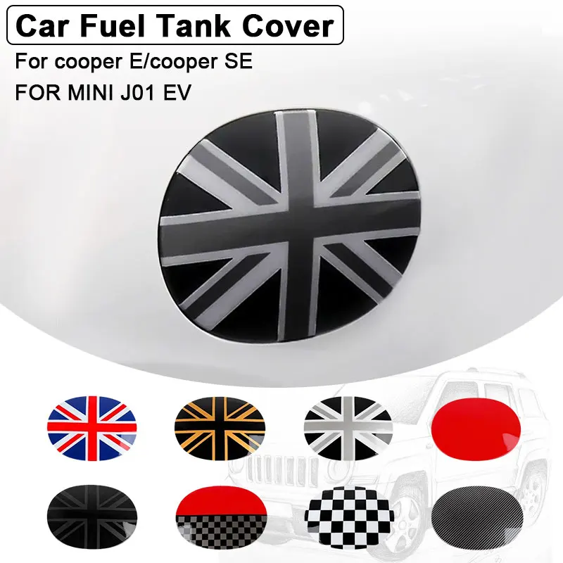 

Наклейки на крышку топливного бака электромобиля для Mini Cooper SE для J01 EV 2024 2025, чехол на панель порта зарядки, декоративные аксессуары