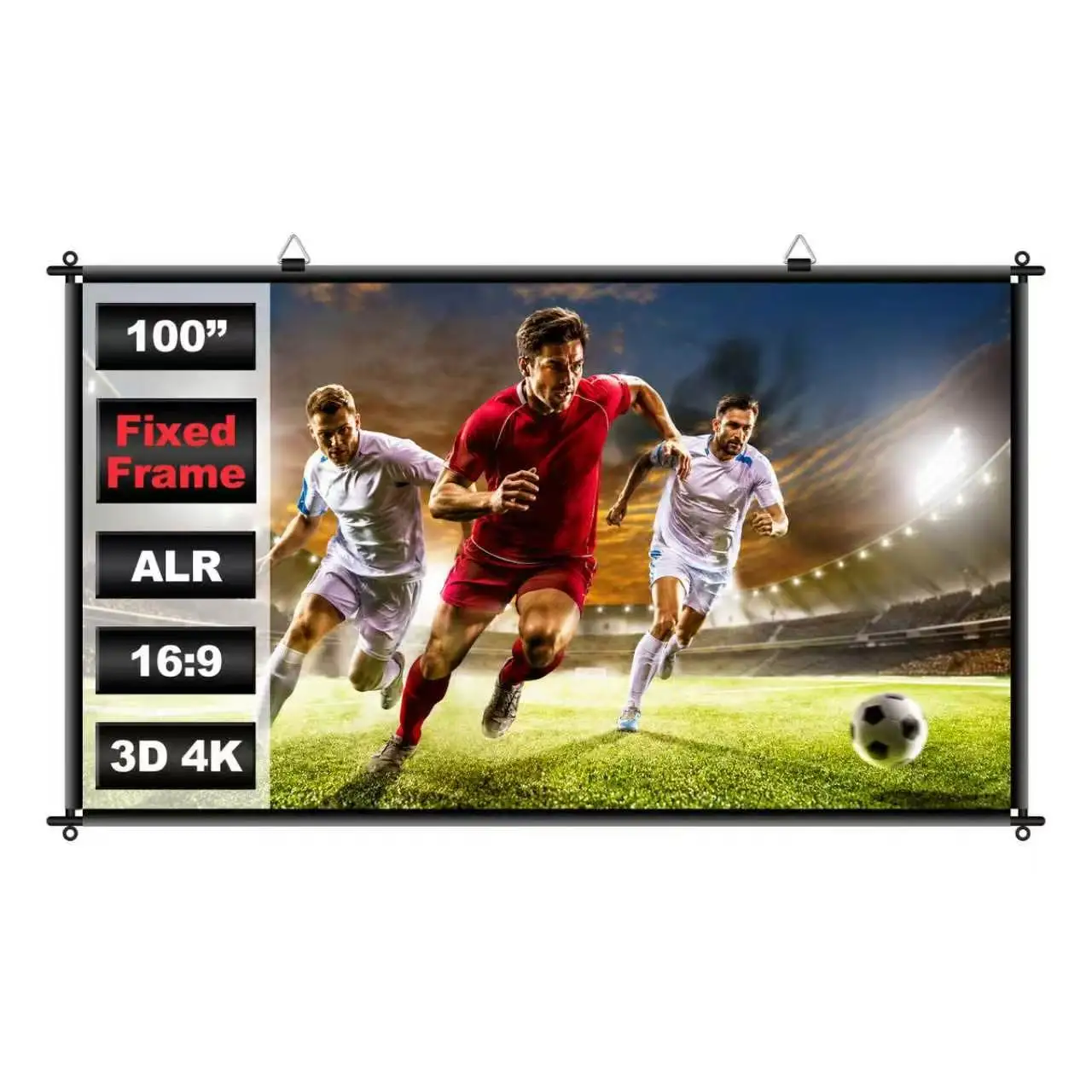 XIAOHUI Hotel Apartment Home 100inch Picture Frame Screen Wall-mounted Wall Frame Projector Screen Projector Accessories