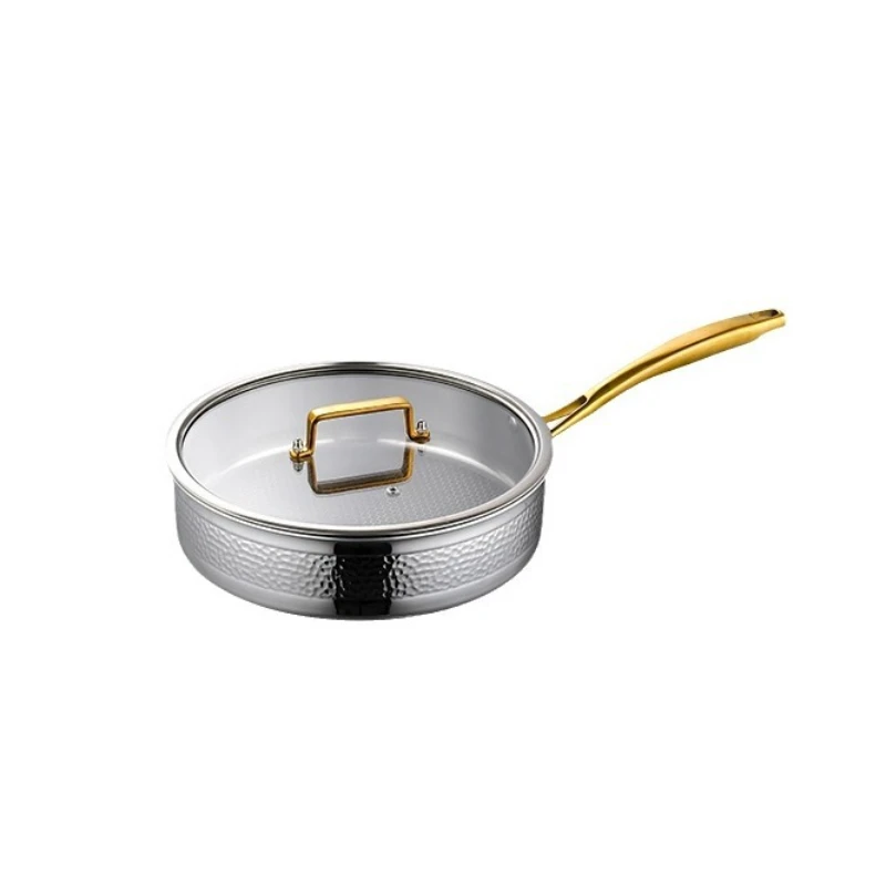 

304 stainless steel pot set, kitchen household thickened non stick pan