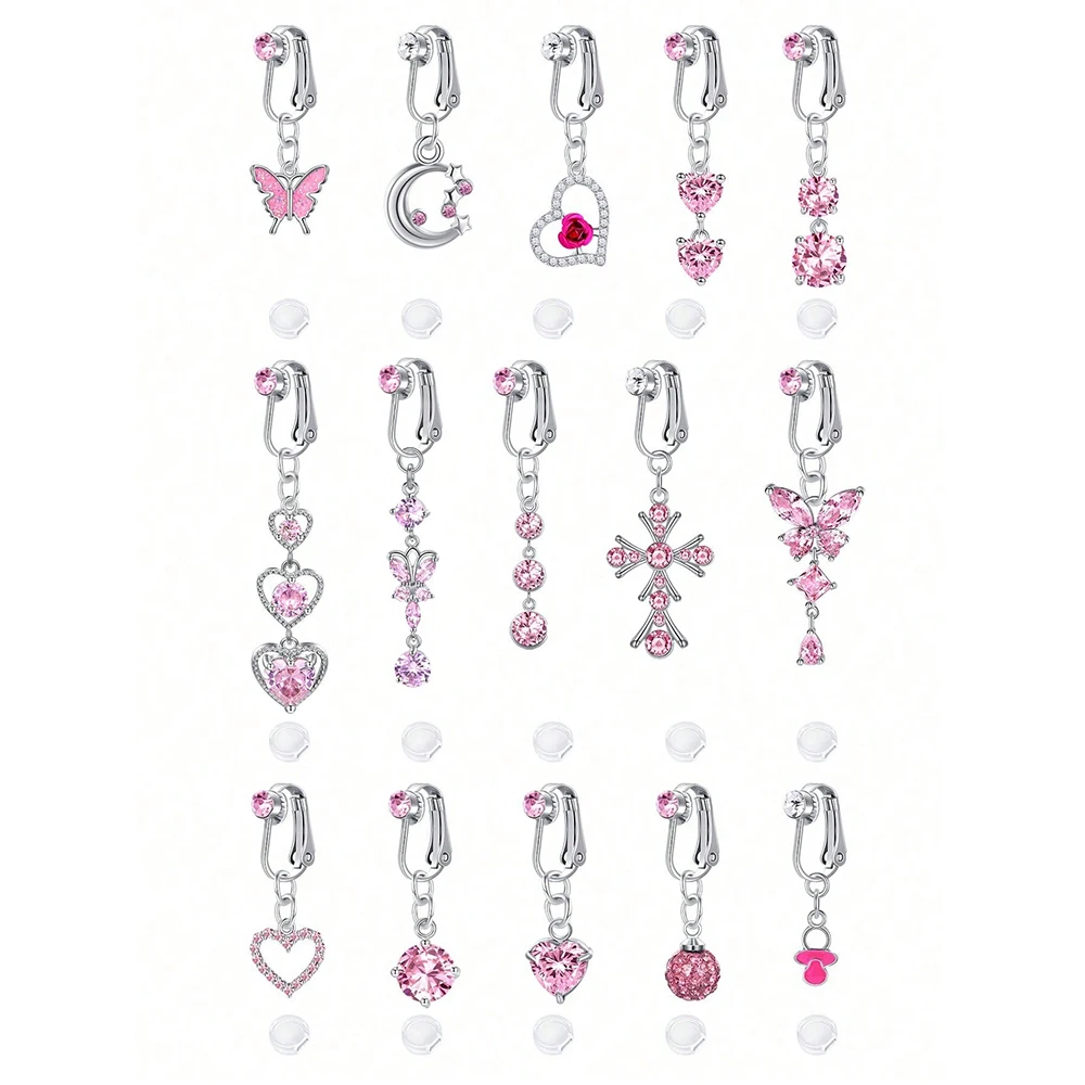 Fake Belly Button Ring Clip-On for Women