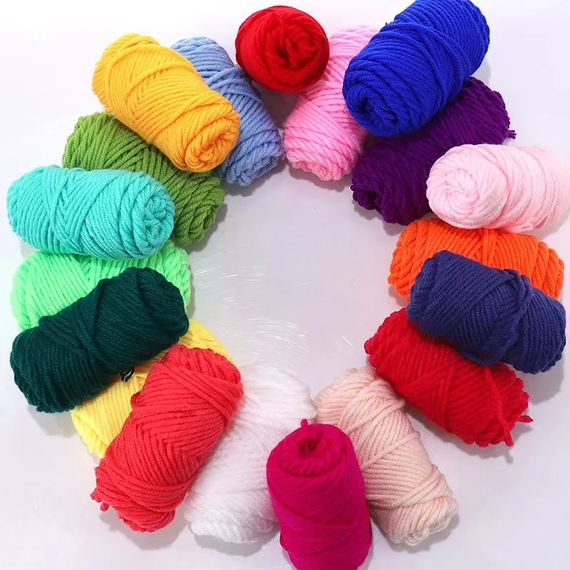 10 Farbe Kinder DIY handgemachte Wolle Kindergarten DIY Material paket kreative Strick Baby Puppe Wolle