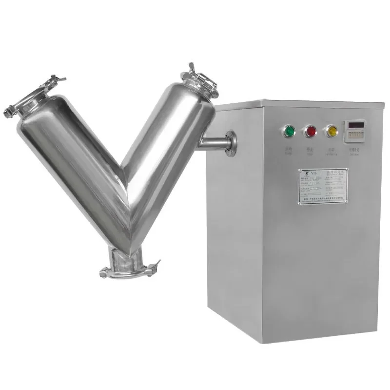 V Type Dry Powder Mixer Laboratory Stirring Multifunctional Mixing Equipment