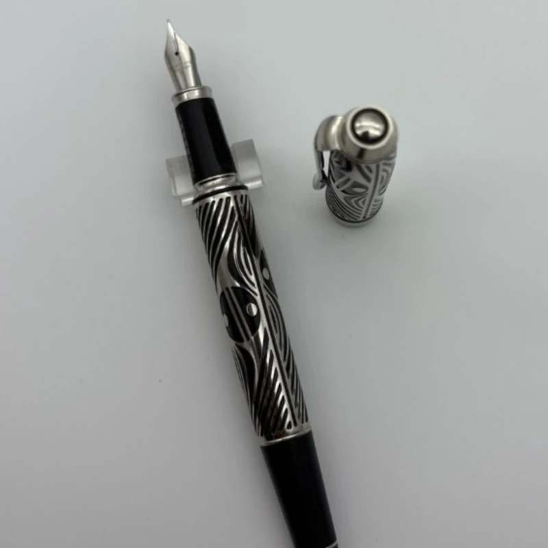 

Роскошная перьевая ручка New Hero 2021, специальная резьба, сжимающая чернильная ручка, поглощающая чернильная ручка, деловые офисные принадлежности, чернильные ручки