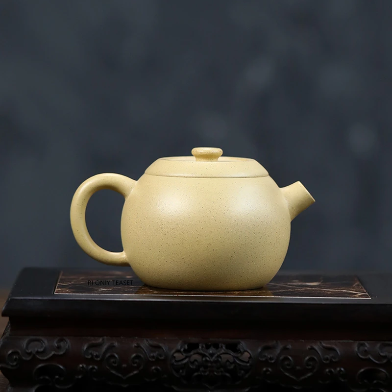 190ml Chinese Yixing Purple Clay Teapots Tradition Handmade Round Tea Pot Beauty Kettle Zisha Teaware Tea Ceremony Gifts - view 2
