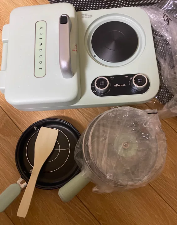 

220 В сэндвичница с медведем, машина для завтрака, небольшой многофункциональный тостер для дома, легкая еда, AF