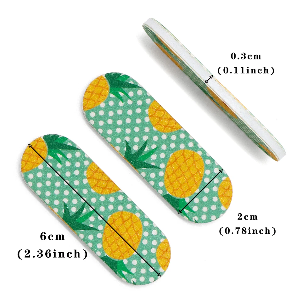 Set de 20 limas de uñas mini portátiles, bloque pulidor, herramientas de manicura para uñas naturales, suministros para fiestas navideñas 3