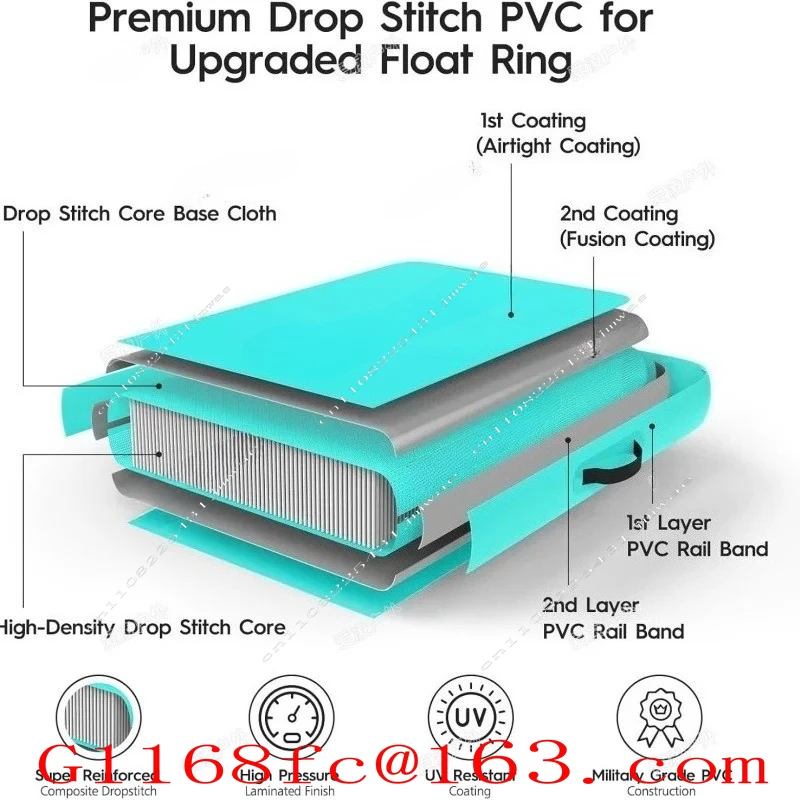 Water Hammock Inflatable Floating Platform Circular Swimming Pool Anti Drowning Floating Board