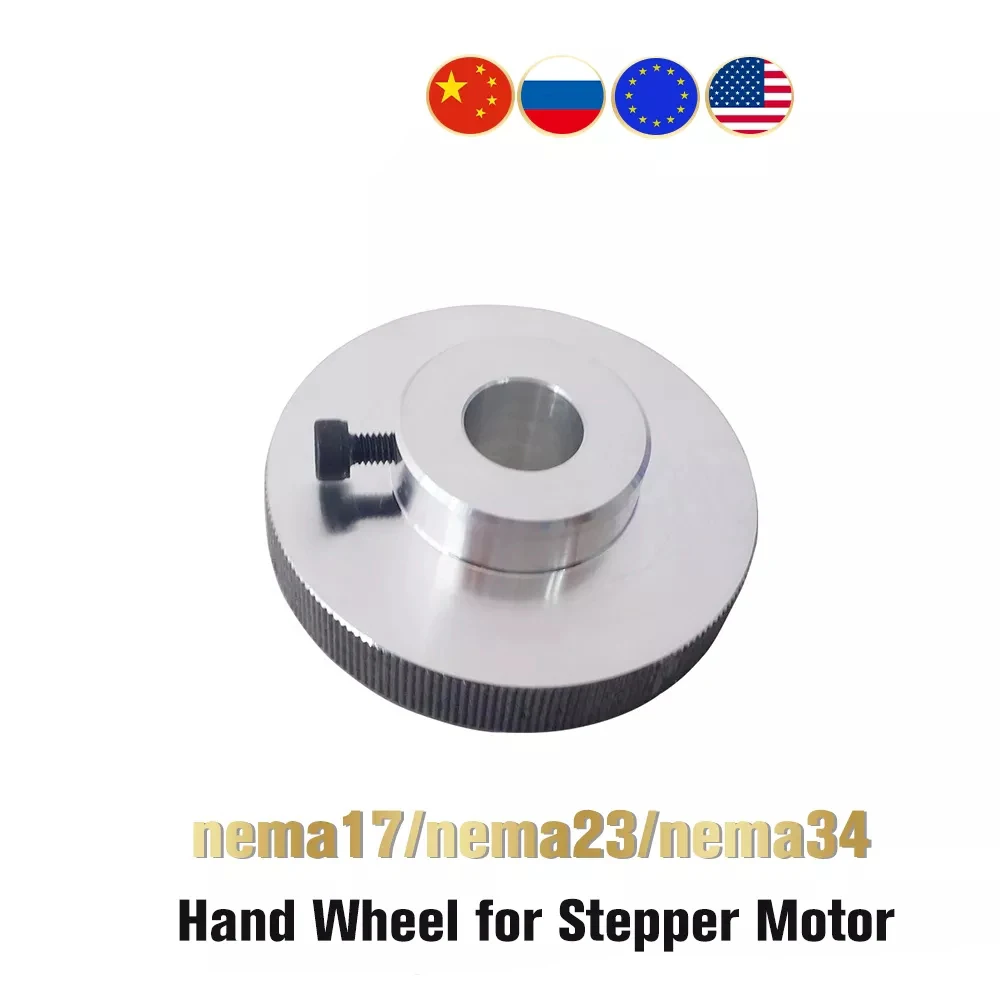 

Nema17 Nema23 Nema 34 Stepper Motor Positioning Handwheel 5mm 6.35mm 8mm 14mm Inner Hole Motor For CNC Dual / Double Shaft Motor