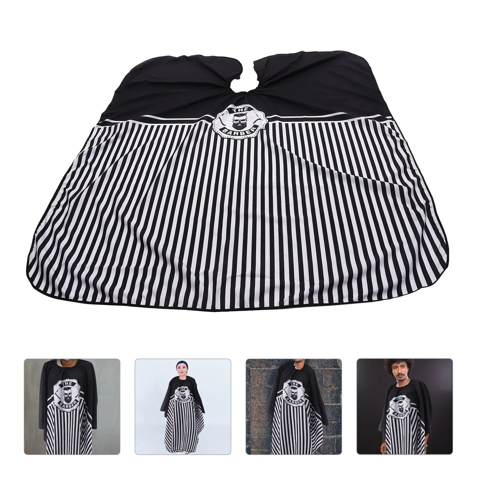 

Hairdressing Styling Lightweight Durable Anti Static Heat Resistant Unisex Hair Cutting Cape Adjustable Neckline Suitable Adults