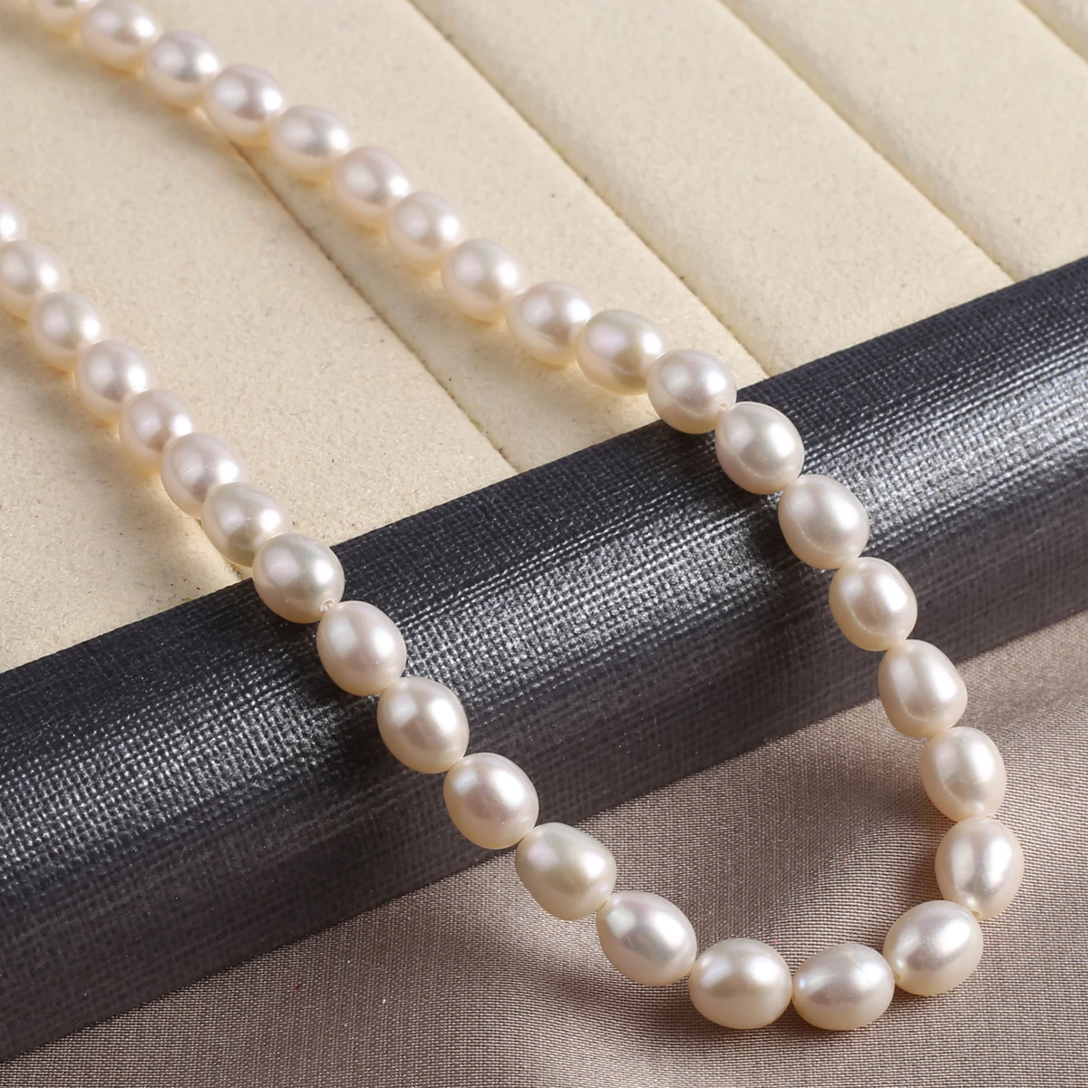 AAAA 5-6mm High Quality Rice Shaped Pearls Natural Freshwater Pearls Spacer Beads for Jewelry Making DIY Necklace Accessories