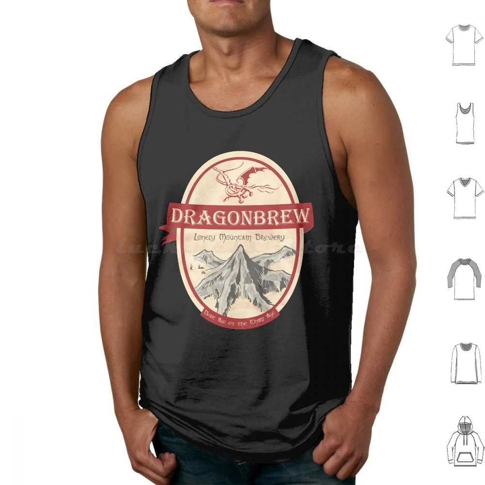 Erebor Dragonbrew Tank Tops Vest Sleeveless Fantasy Ale End Beer Bilbo Dragon Drink Dwarf Elf Elves Geek Goblin Nerd Orc Pint