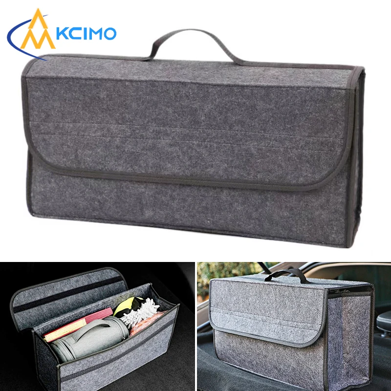 

Car Large capacity Car Tool Storage Organizer Bag Foldable Ultra light Car Trunk Organizer Soft Felt Anti Slip Storage Box
