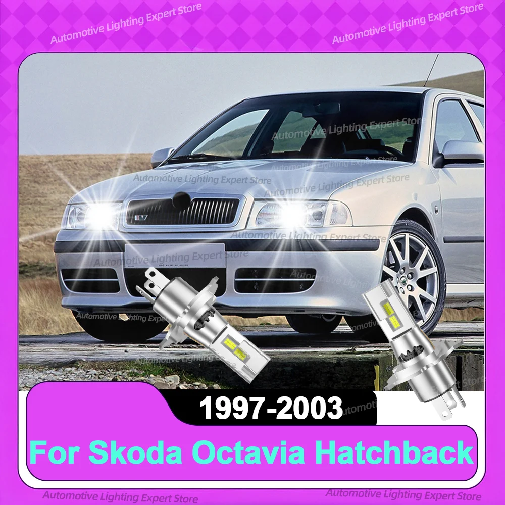 

Led Canbus Lights 1:1 Mini Size Car Headlight With Fan For Skoda Octavia Hatchback 1997 1999 2000 2001 2002 2003