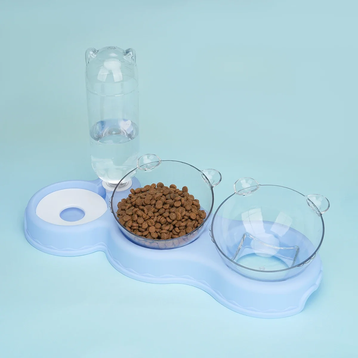 

Pet Supplies Anti Slip 3 in 1 Cat Dog Bowl Pet Feeder Food Water Automatic Drinking Bottle Fountain pet water Dispenser