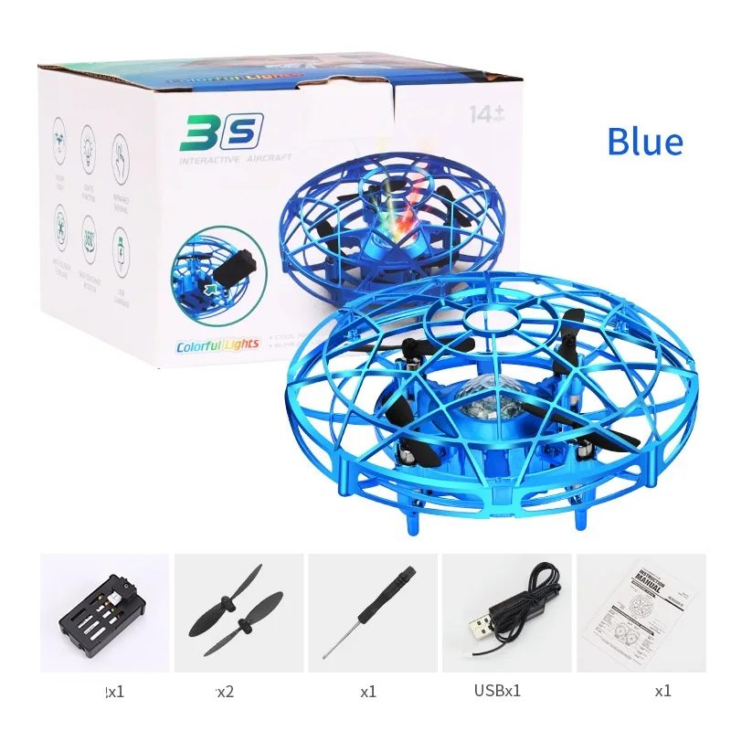 Mini Ufo Flying Toy For Kids Spinner Toys For Boys Quadcopter Rc Drone Electric Infrared induction Flysky