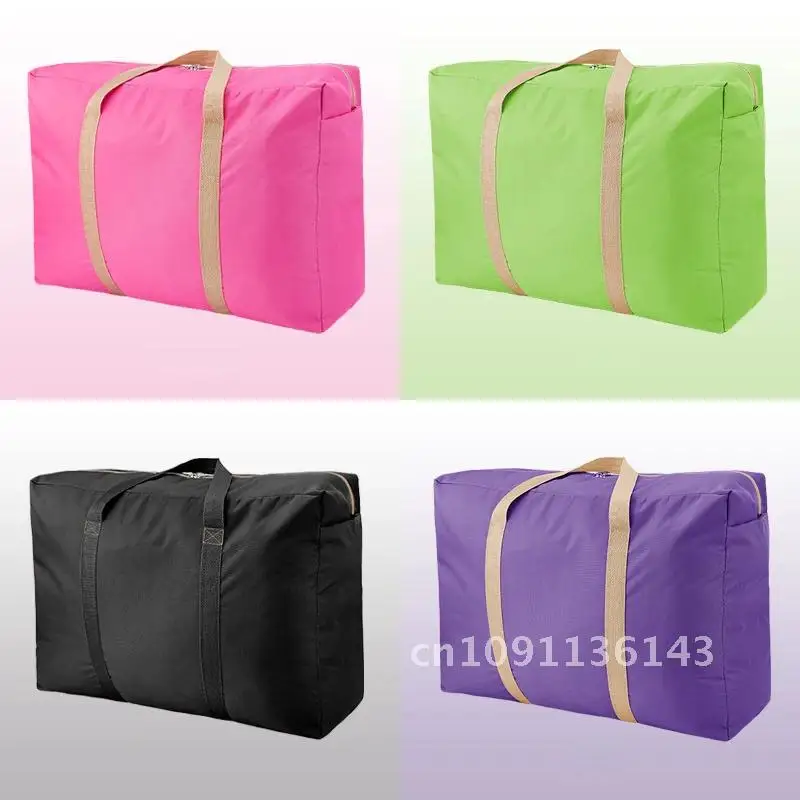 

New 130L Large Capacity Folding Luggage Bag Unisex Thickening Cloth Storage Bags Oxford Travel Duffel Moving House Bag Sturdy