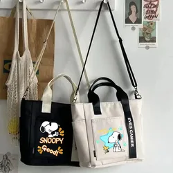 New Snoopy Handbags Women Men Shoulder Bag Cartoon Anime Graphic Print Crossbody Bags Portable Large Capacity Tote Party Gifts